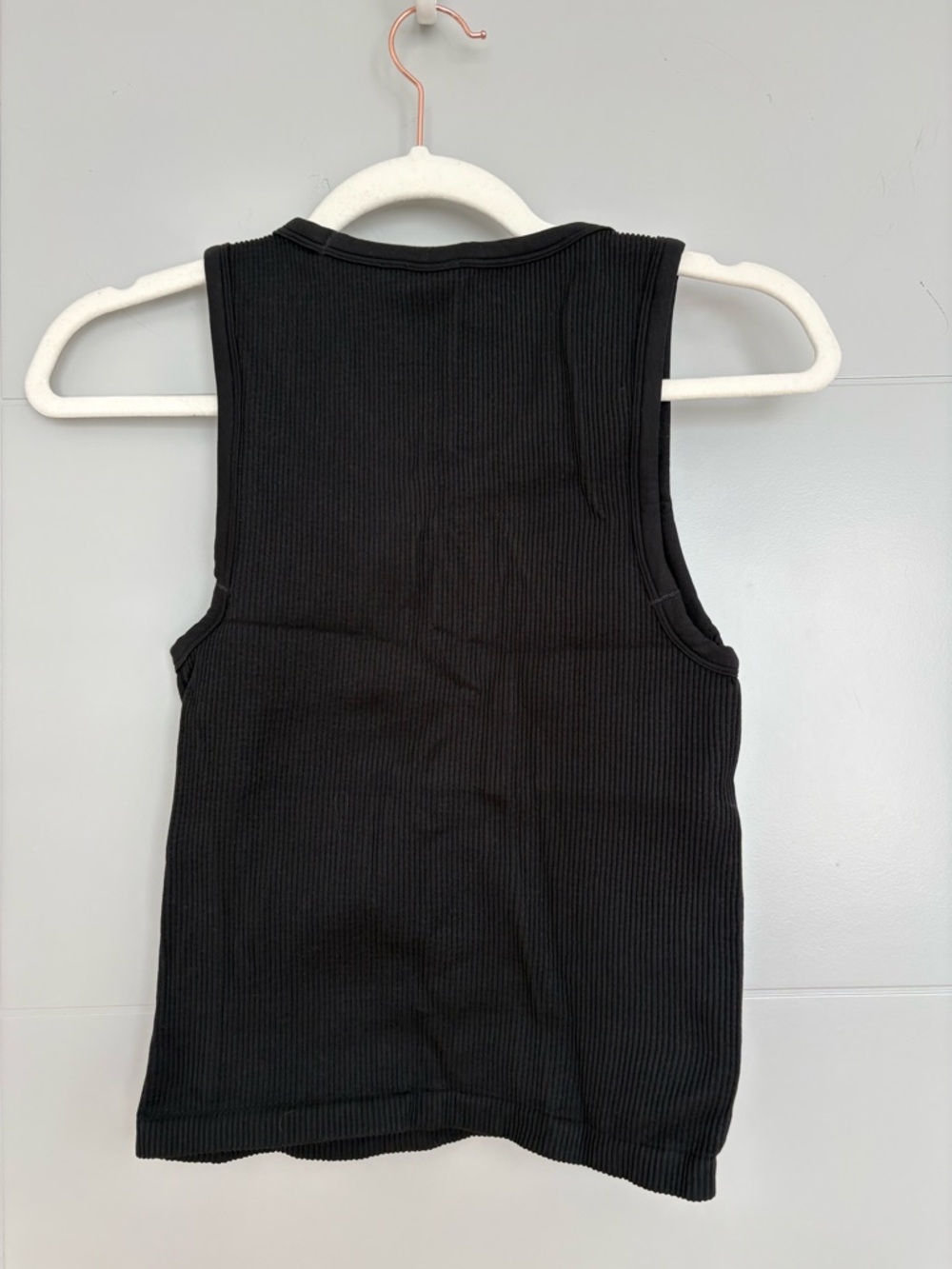 Sunday best ribbed Black Tank Top - Picture 2 of 5
